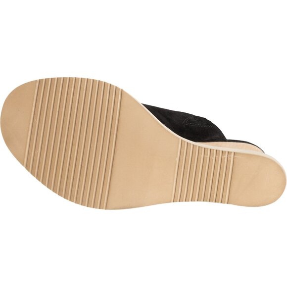 NEW Free People Running in Wedges Sandals - Suede For Women black 252 - Picture 6 of 8